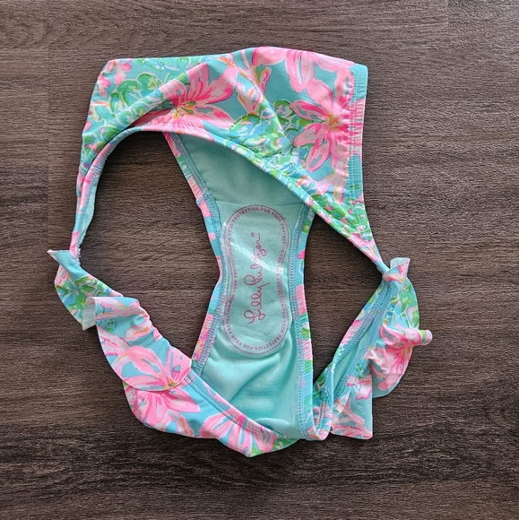 Lilly Pulitzer Light Blue Pink Mitra Bikini Bottom NWOT Size 0 - Picture 11 of 14